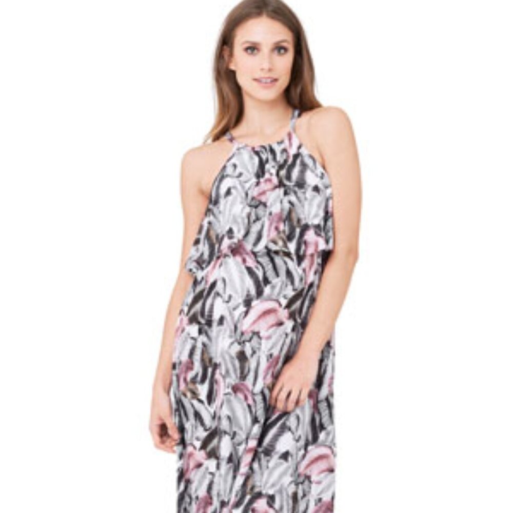 smallRipe Krensa Maternity & Nursing Floral Halter Max Size Small (6)